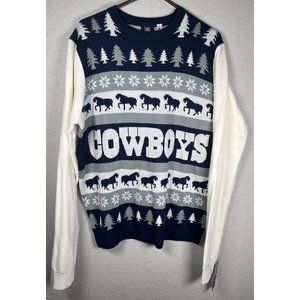Men's Dallas Cowboys Forever Collection Christmas Ugly Sweater - Size-XL